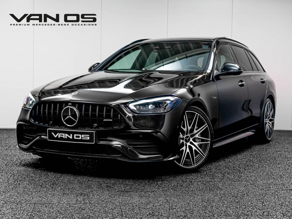Mercedes-Benz C-Klasse Estate AMG 43 4MATIC | Burmester | Tr, Auto's, Euro 6, 4 cilinders, Zwart, Adaptive Cruise Control