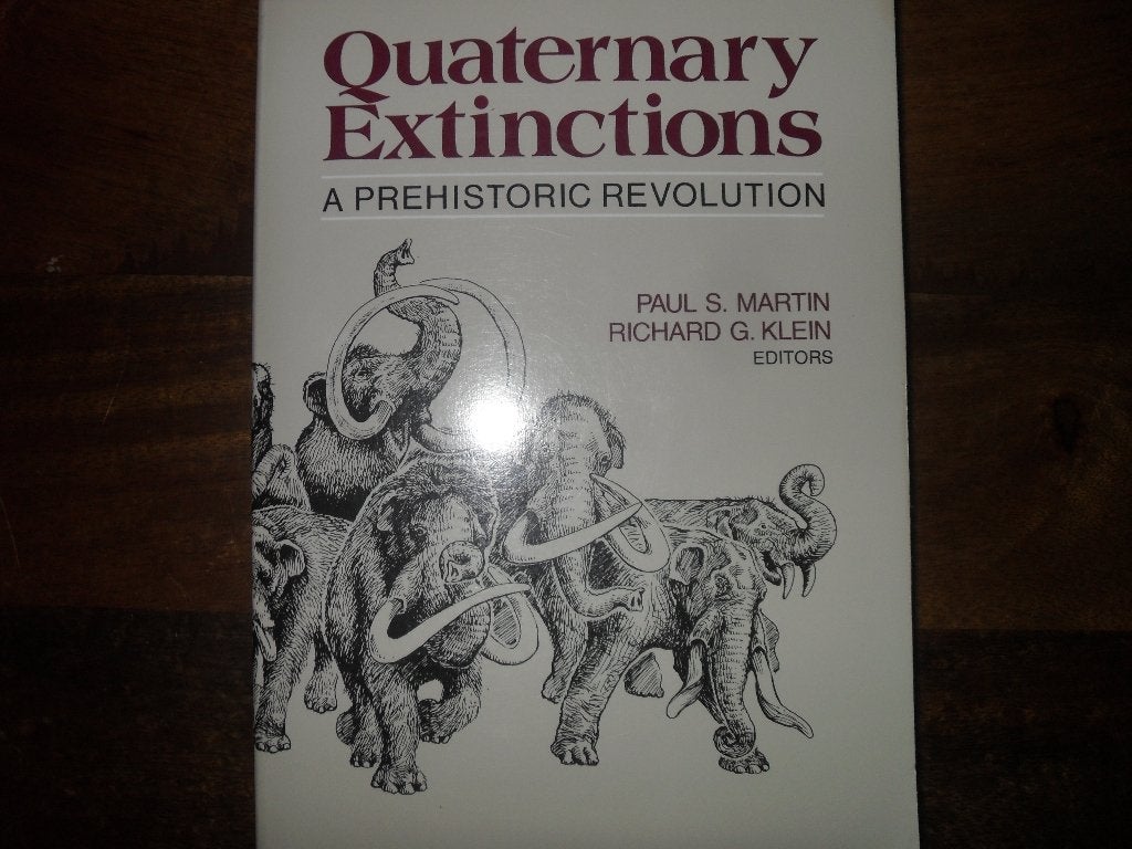 BOEK QUARTERNARY EXTINCTIONS-A PREHISTORIC REVOLUTION., Boeken, Encyclopedieën, Gelezen, Paul Martin&Richard Klein., Ophalen of Verzenden