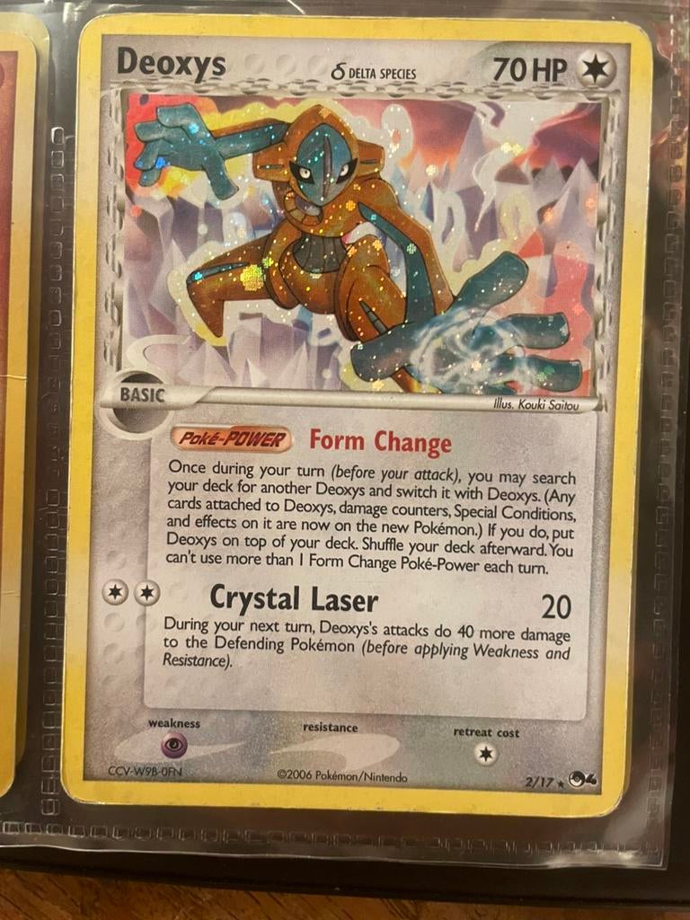Deoxys Holo #2 Delta Species, Ophalen of Verzenden, Zo goed als nieuw
