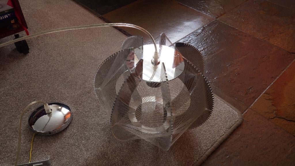 prachtige hanglamp van Paul Secon, Ophalen of Verzenden, Gebruikt, Overige materialen, Minder dan 50 cm