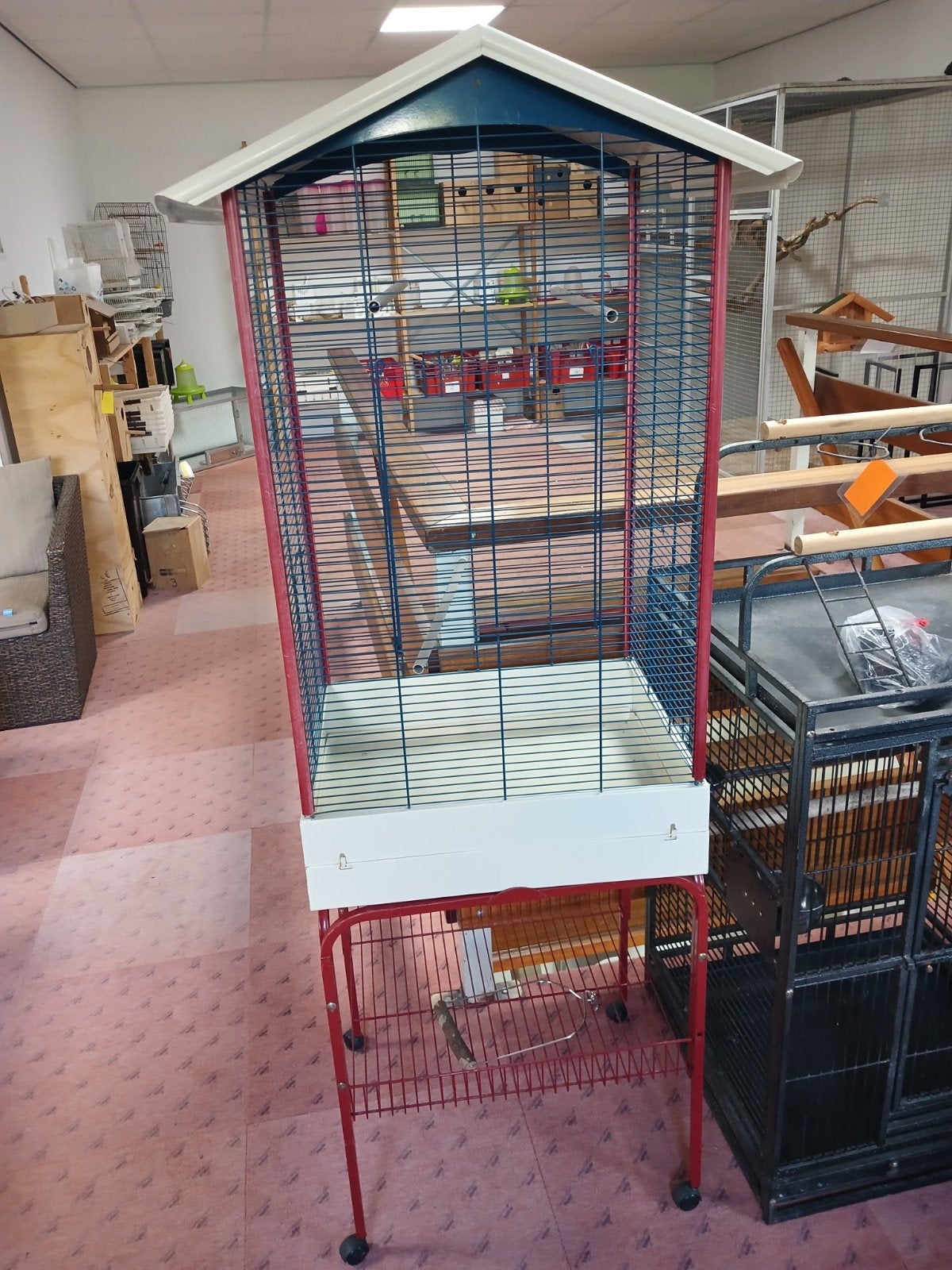 vogelkooi kooi, Dieren en Toebehoren, Vogels | Hokken en Kooien, Ophalen, Zo goed als nieuw, Metaal, Vogelkooi