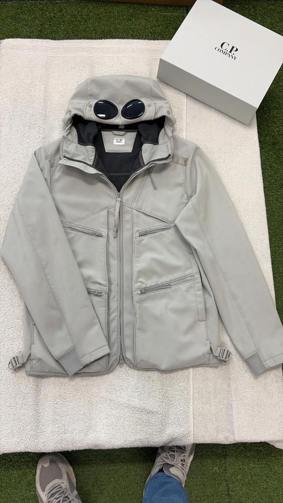 C.P Shell Jas Goggle Puffer Windbreaker Dons Gewatteerd Soft, CP Company, Maat 48/50 (M), ., Zwart