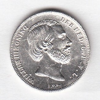 Willem III - 1/2 gulden 1858 FDC- TOP exemplaar -Sch.626, Postzegels en Munten, Munten | Nederland, Verzenden, Koning Willem III