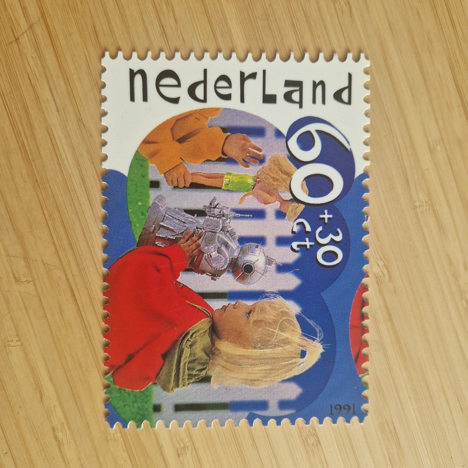 kinderpostzegels 1991 bedankje, Postzegels en Munten, Postzegels | Nederland, Ophalen of Verzenden