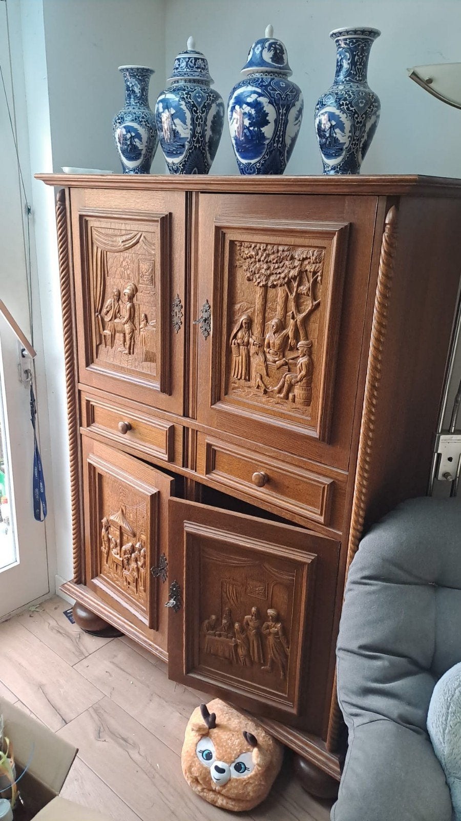 mooie kast, Ophalen