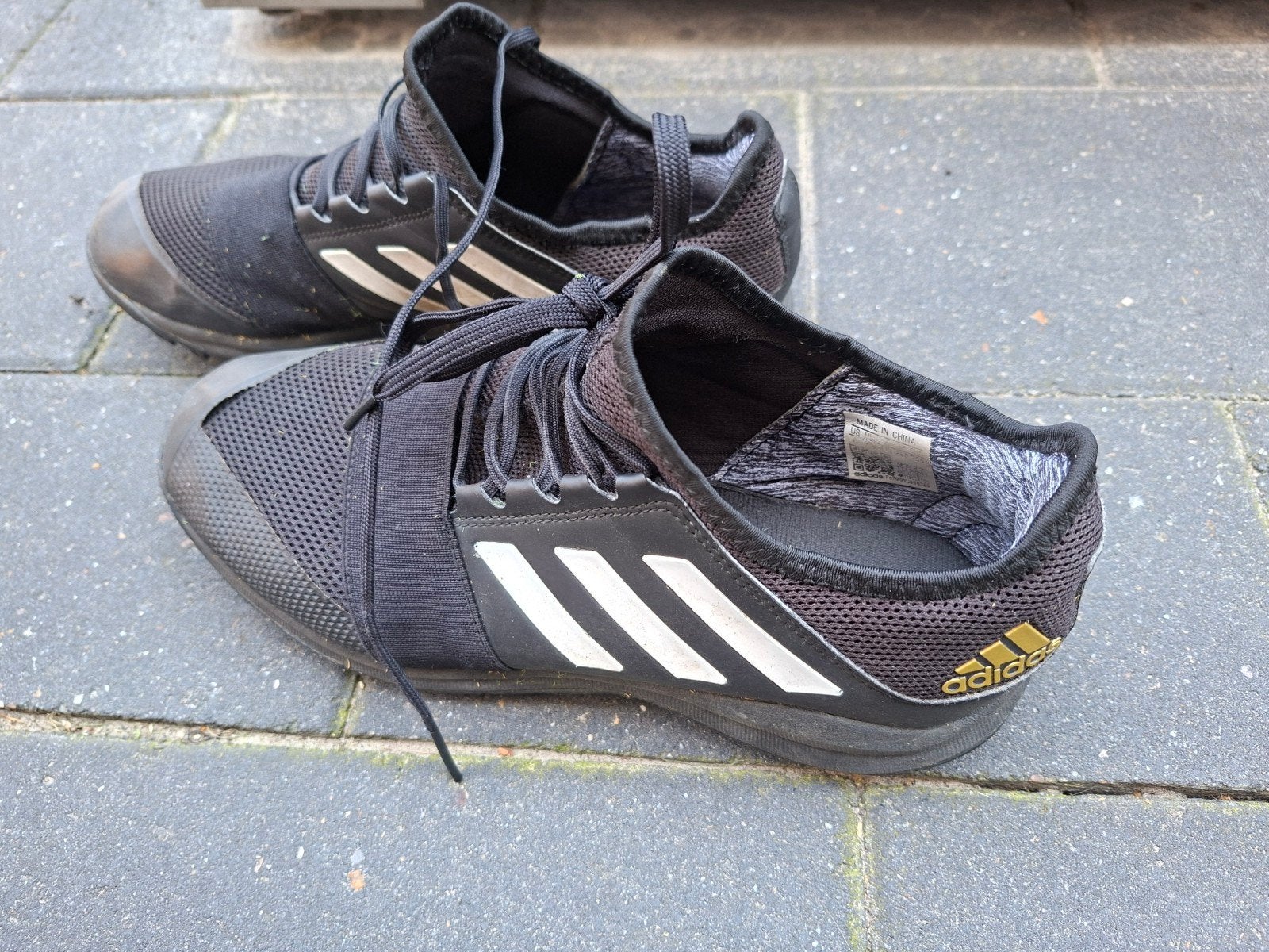 Adidas kunstgrasschoenen, zwart, maat 41.5, Ophalen, Gebruikt