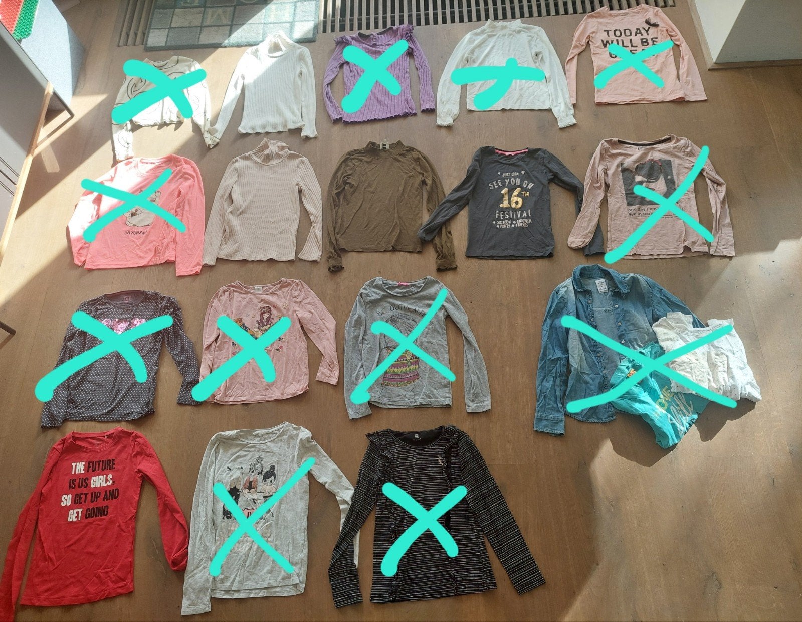 Longsleeves maat 134/140 meisje longsleeve lange mouwen, Kinderen en Baby's, Ophalen of Verzenden, Zo goed als nieuw, Meisje, Shirt of Longsleeve