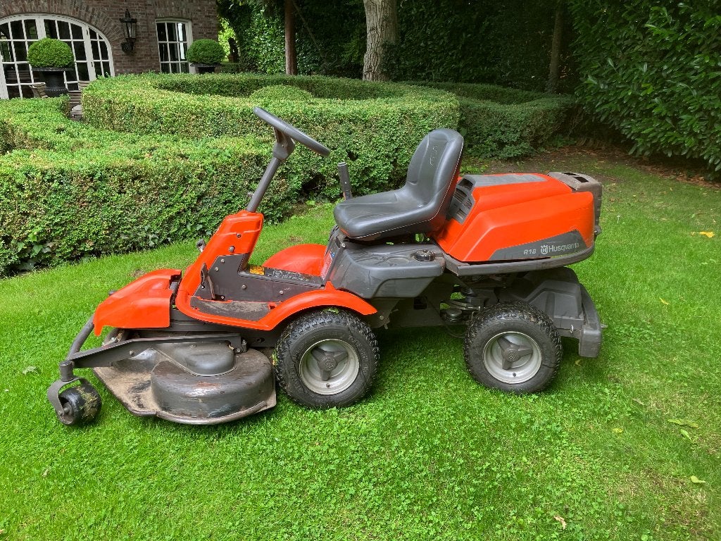 Husqvarna R18 Zitmaaier - 112cm Maaideck, Goed Onderhouden, Ophalen, Gebruikt, Husqvarna rider R18, Mulchfunctie
