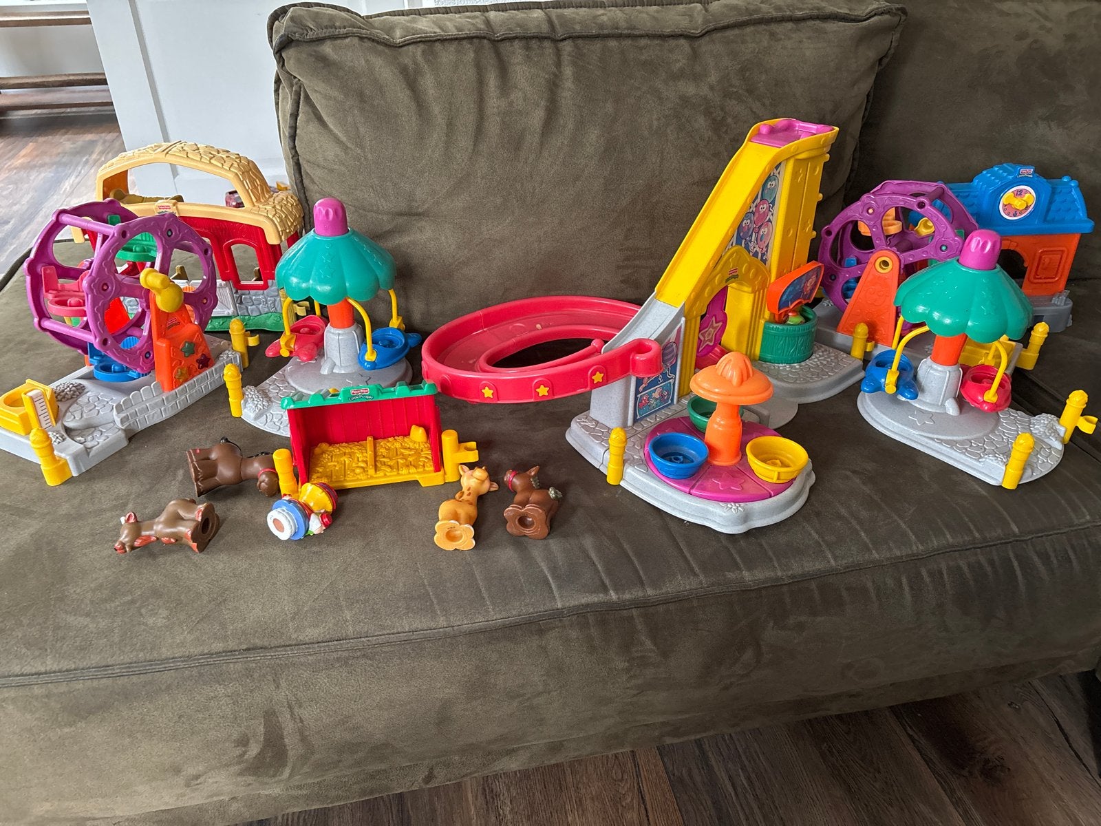 Fisher-Price Little People Speelset Kermis en Boerderij, Ophalen, Gebruikt, Jongen of Meisje