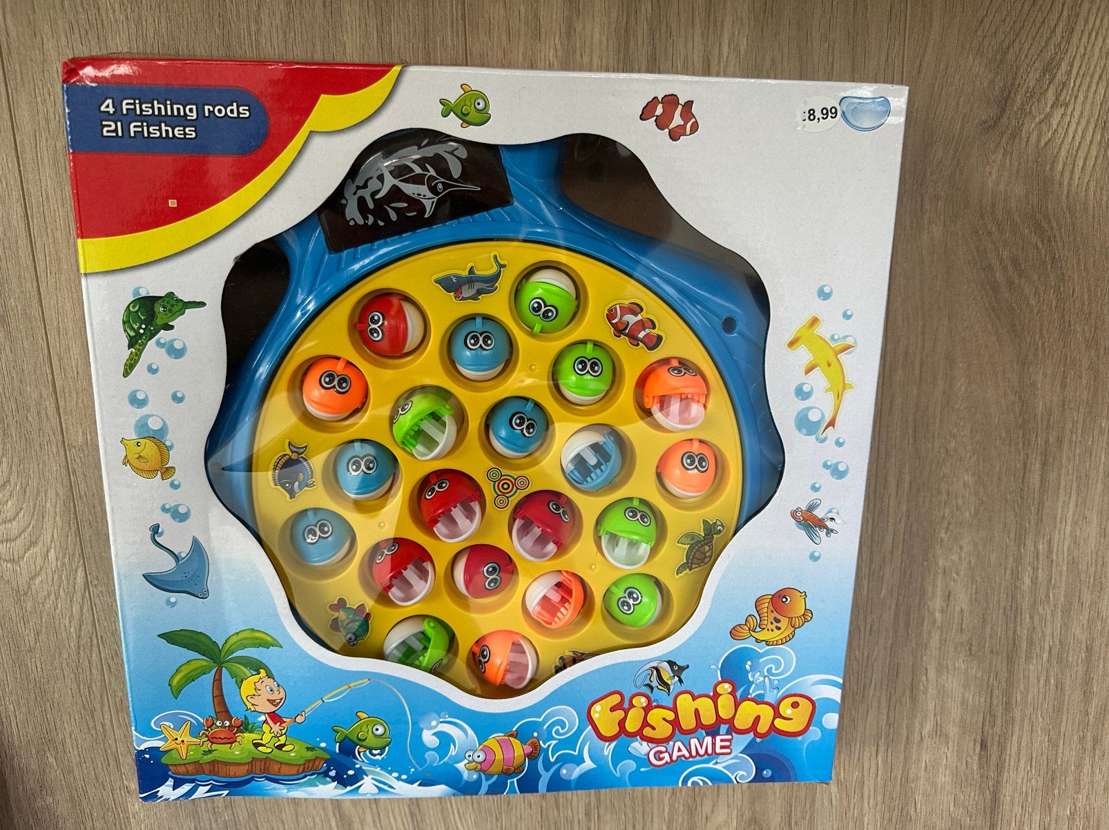 Het bekende visspel, Ophalen, Zo goed als nieuw