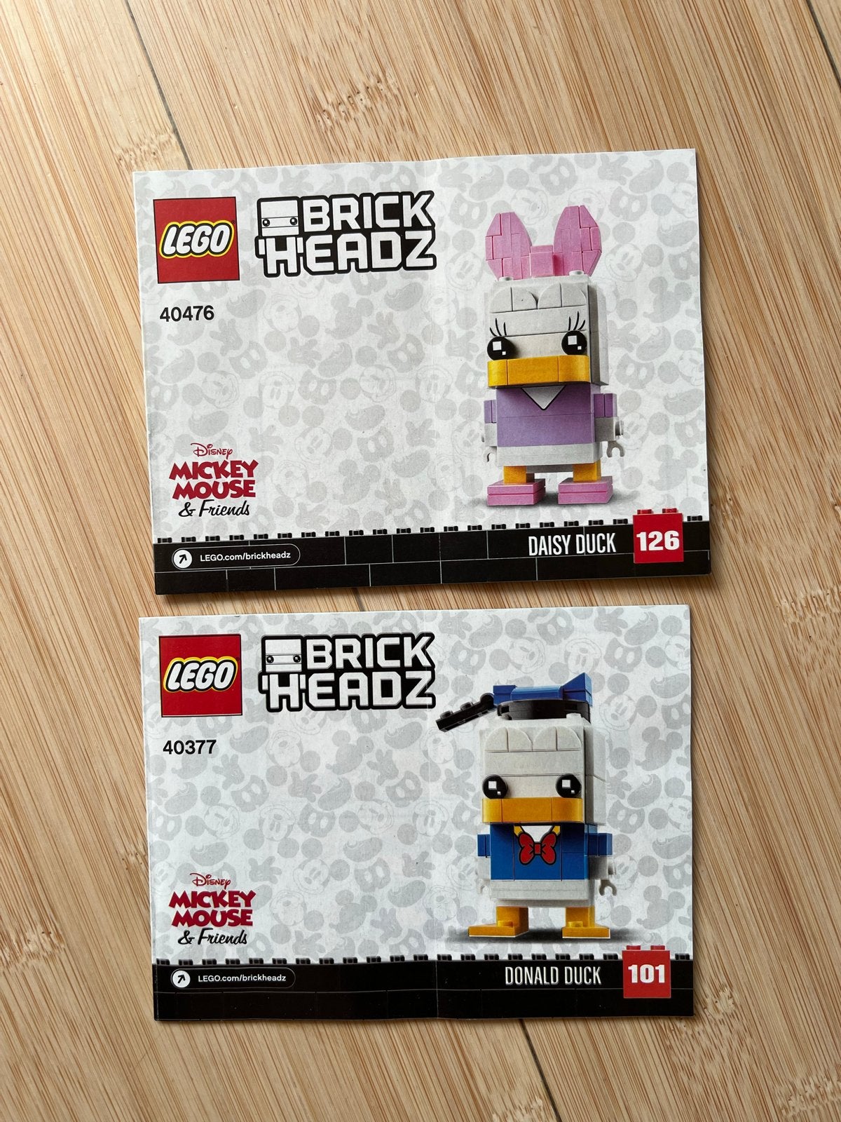 Lego Brickheadz Donald Duck (40377) en Daisy Duck (40476), Ophalen, Nieuw, Lego