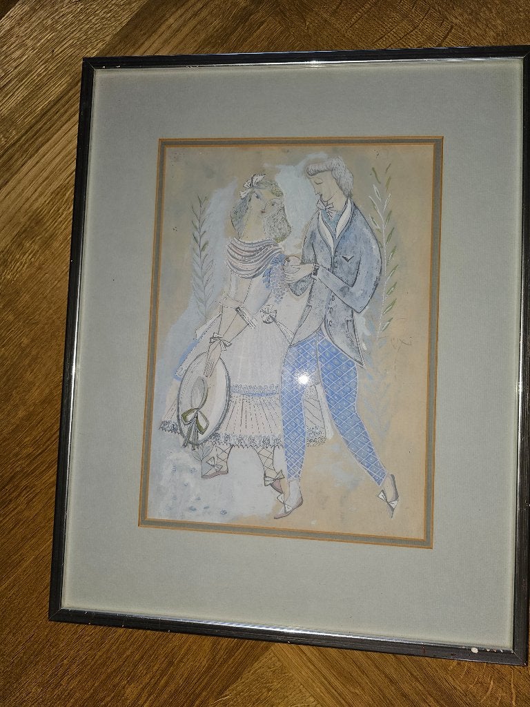 Leo Gestel  Vroeg werk  Aquarel, Ophalen