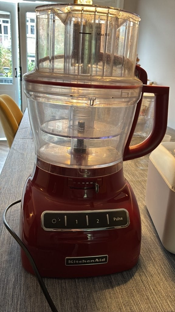 KitchenAid Food Processor – Red – Excellent Condition, Ophalen, Zo goed als nieuw, Rood