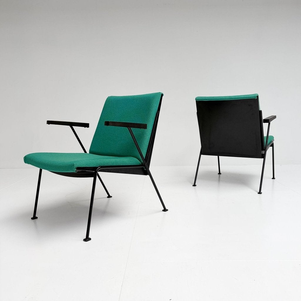 OASE fauteuil van Wim Rietveld voor Ahrend de Cirkel, 1958, Gebruikt, Design, 75 tot 100 cm, Ophalen of Verzenden