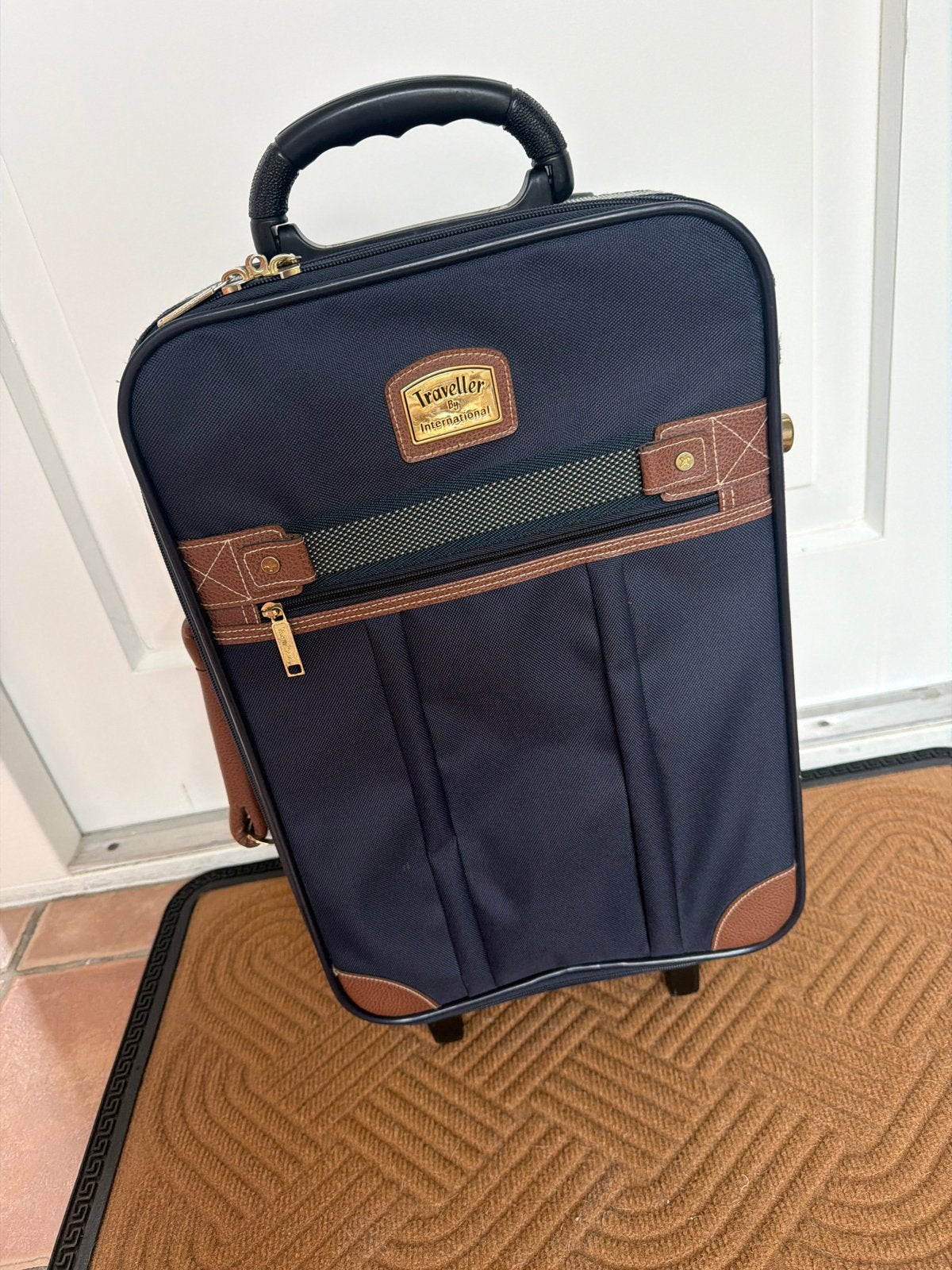 Traveller International Koffer - 27x30x60cm, 40 tot 60 cm, Gebruikt, 20 tot 30 cm, Blauw