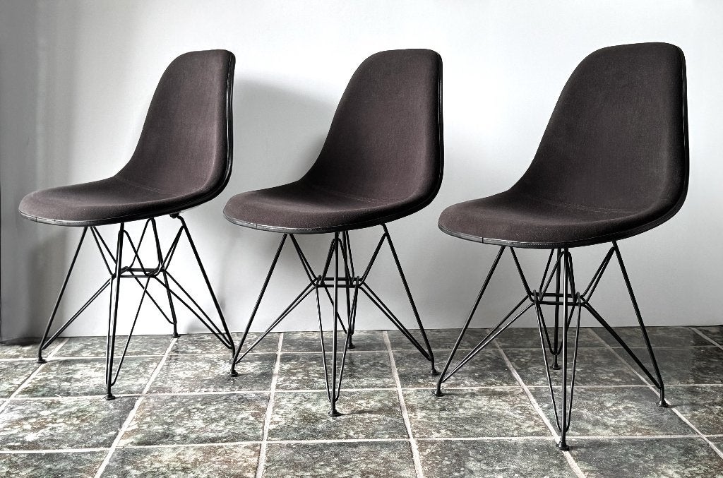 3x Eames Herman Miller DSR fiberglass design stoelen TOP, Huis en Inrichting, Stoelen, Drie, Zwart, Overige materialen, Ophalen of Verzenden