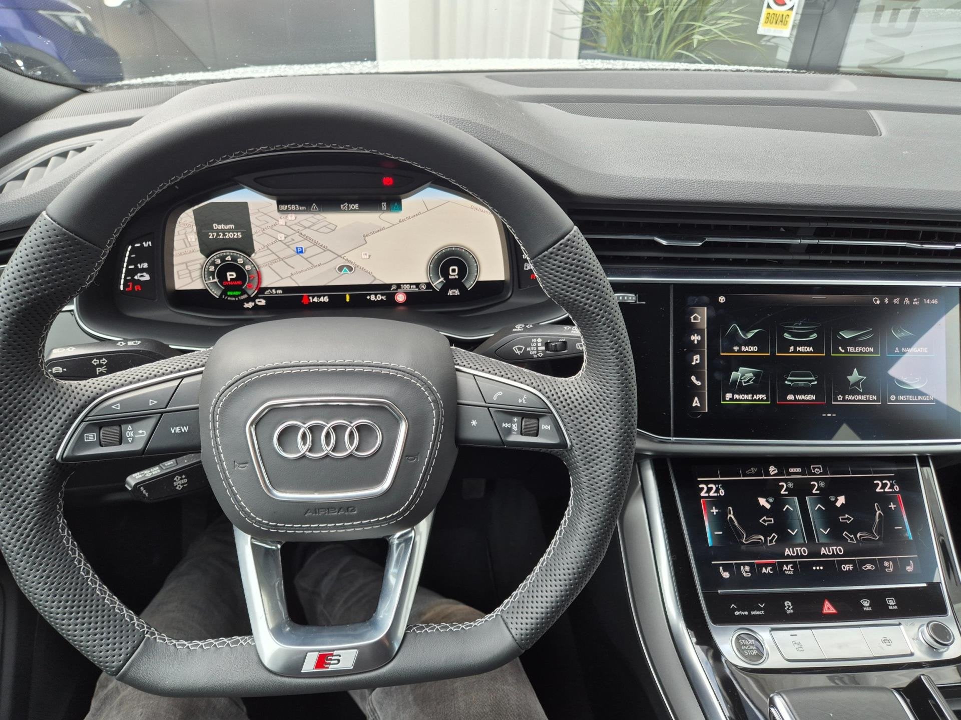 Audi Q8 60 TFSI e quattro S line Plug-in Hybride 22"/Elektr., Automaat, 14 kWh, Gebruikt, 2995 cc
