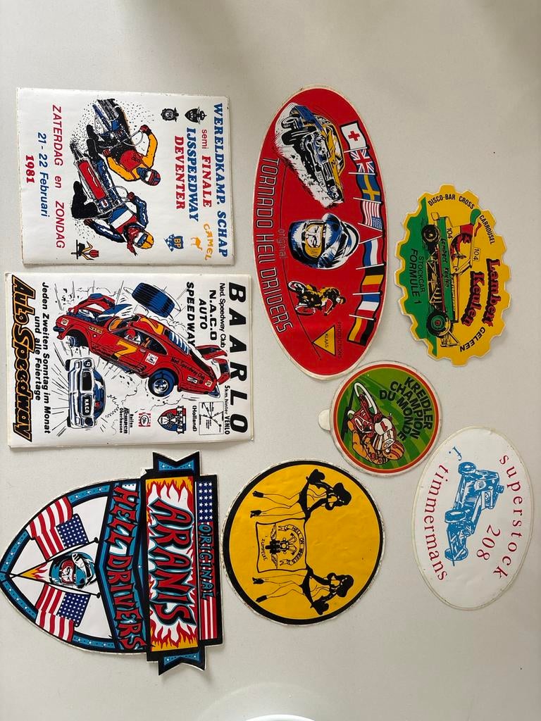 Vintage Speedway en Auto Speedway Stickers/Reclame, Verzamelen, Merken en Reclamevoorwerpen, Zo goed als nieuw, Overige typen