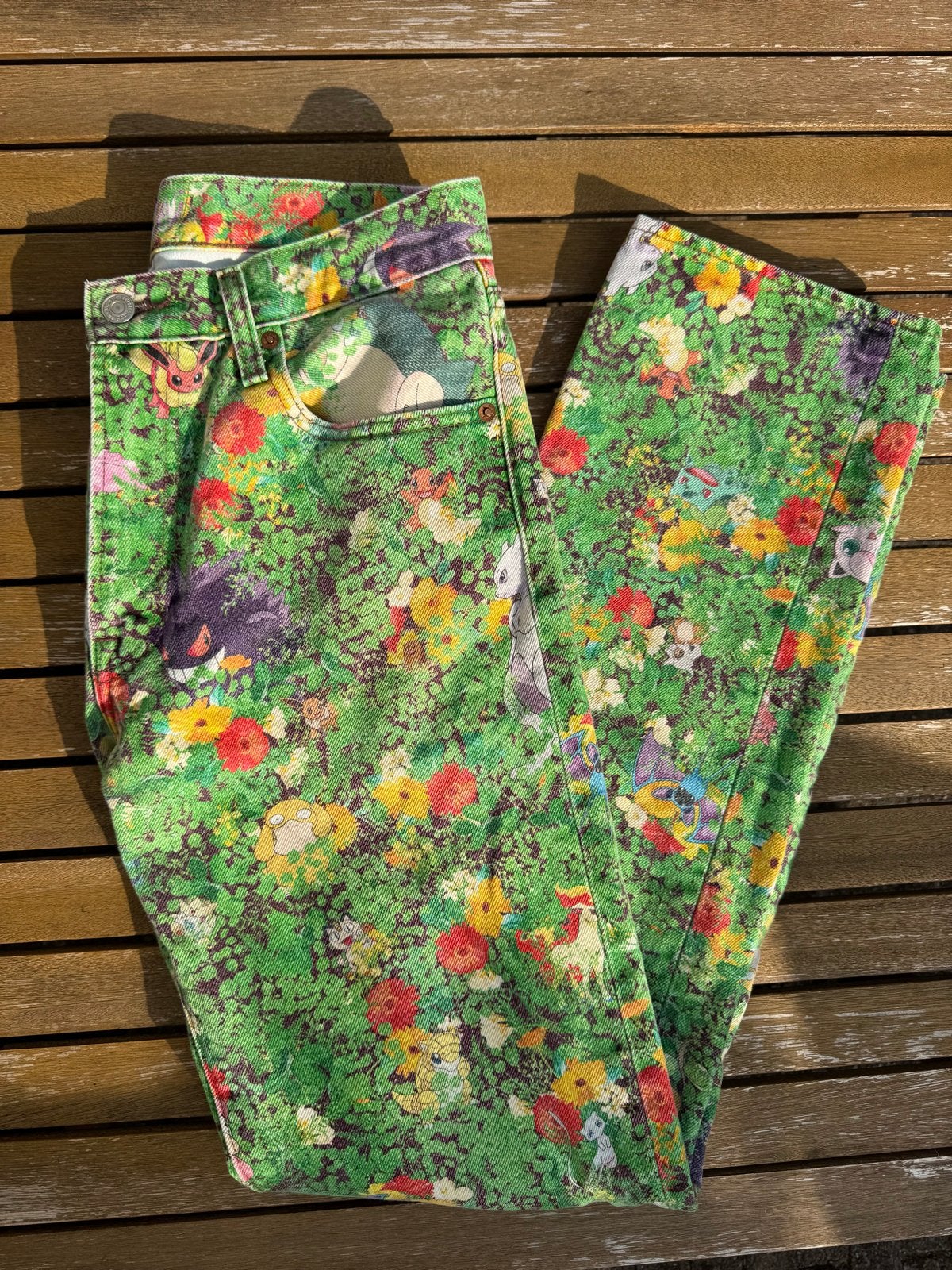 Levi's x Pokémon 551Z Authentic Straight Garden Jeans, Ophalen of Verzenden, Gedragen, Overige kleuren, W32 (confectie 46) of kleiner