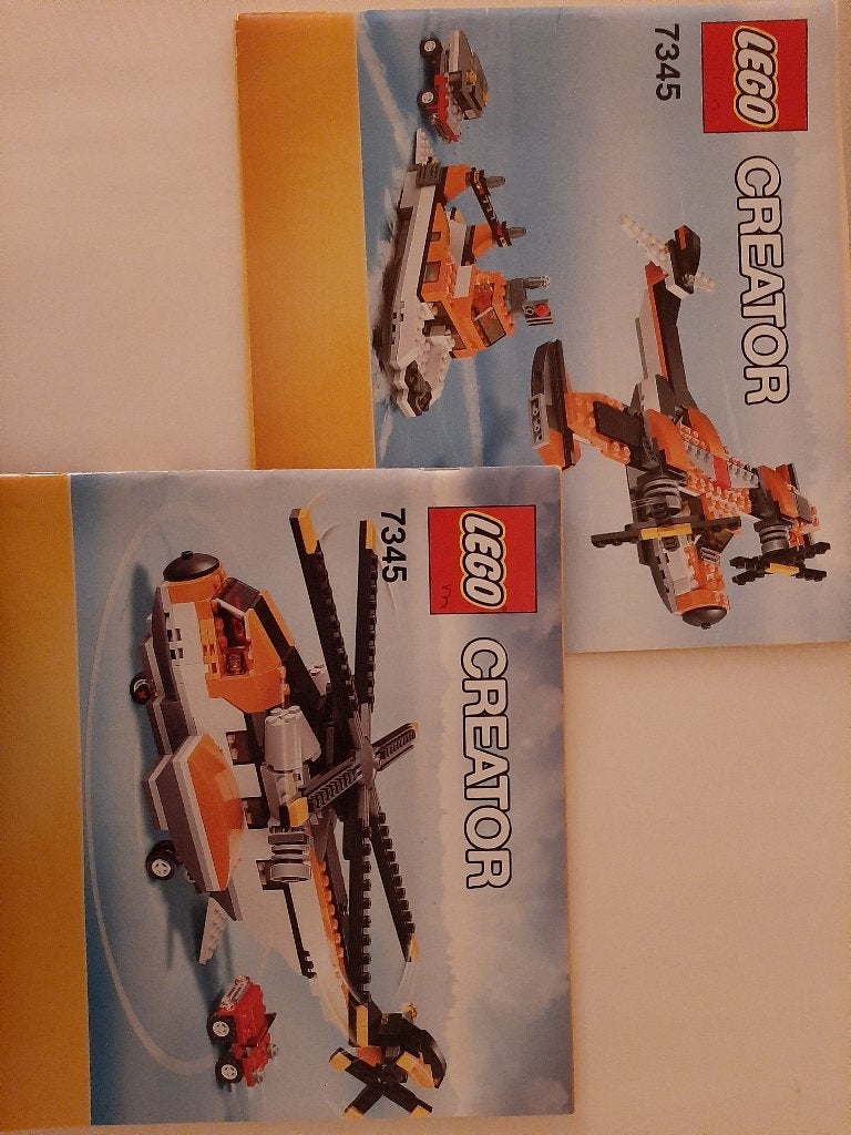 7345 LEGO Creator 3 in 1 Transport Chopper, Ophalen, Lego, Inclusief instructies, Zo goed als nieuw