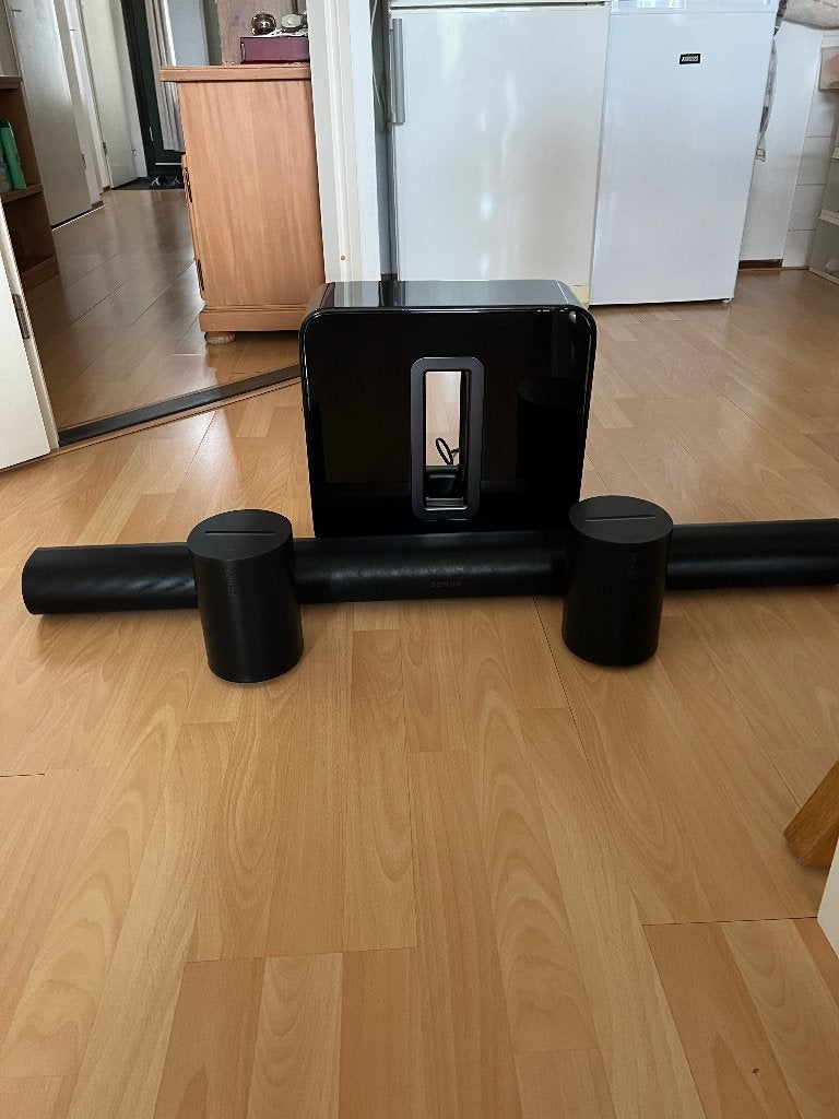 Sonos set Arc Sub Gen 3 Era 100 ZGAN, Ophalen, Subwoofer, Zo goed als nieuw, 60 tot 120 watt