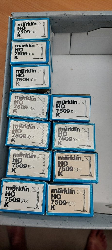 Märklin 7509 klassieke bovenleidingmast, Wisselstroom, Overige typen, Ophalen of Verzenden, Zo goed als nieuw