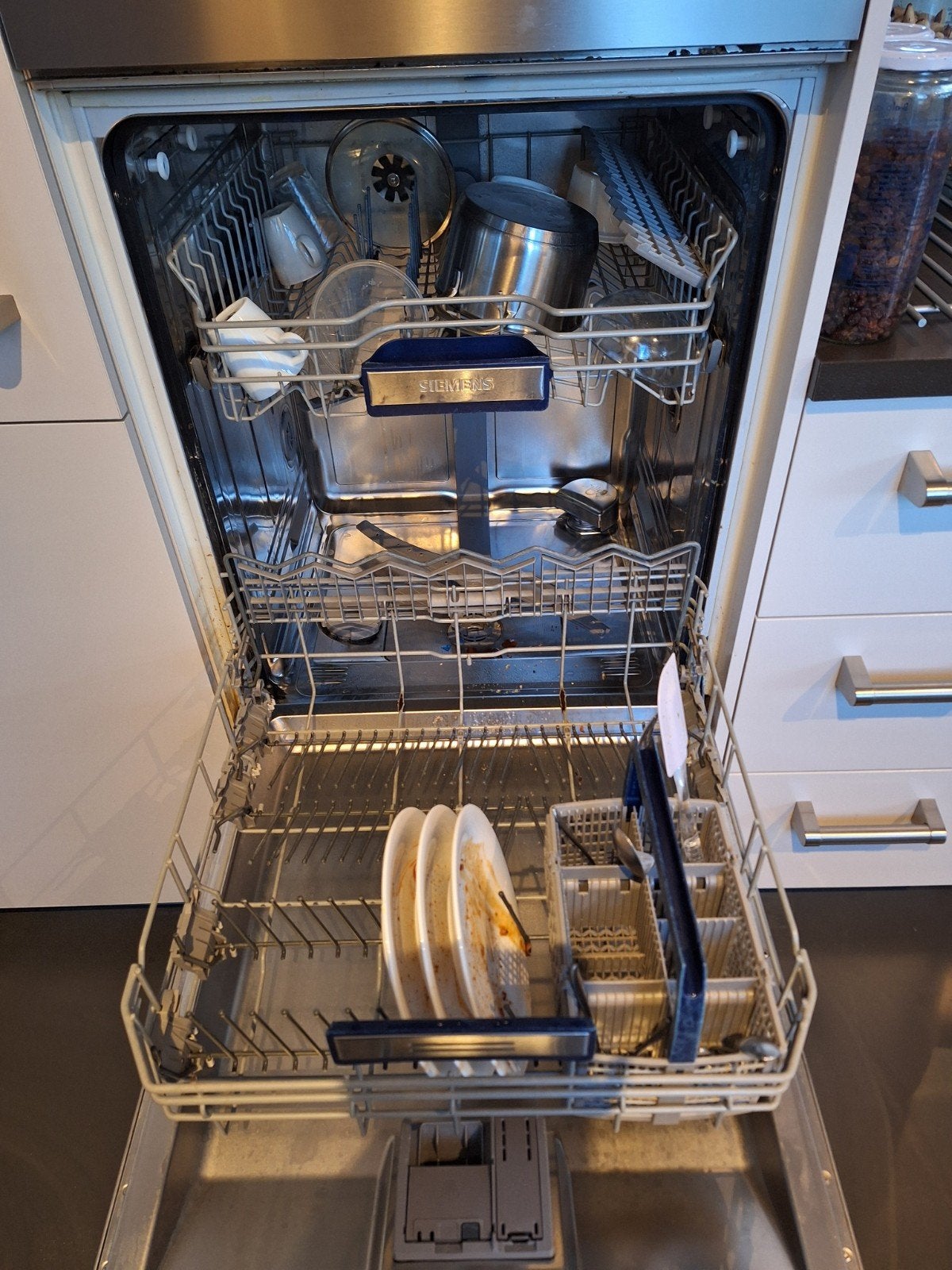 Siemens vaatwasser met Zeolith SX66U052EU/50, Ophalen, Inbouw, 85 tot 90 cm