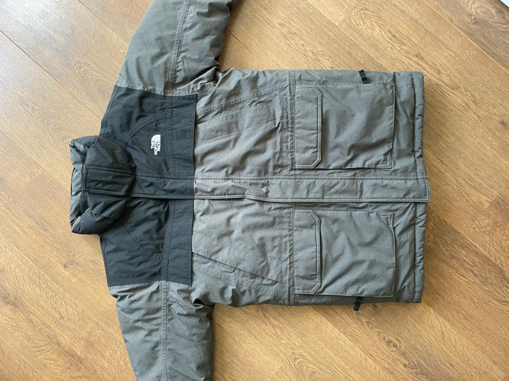 The North Face Parka, Kleding | Heren, Jassen | Winter, Ophalen of Verzenden, Gedragen, Overige maten, Grijs
