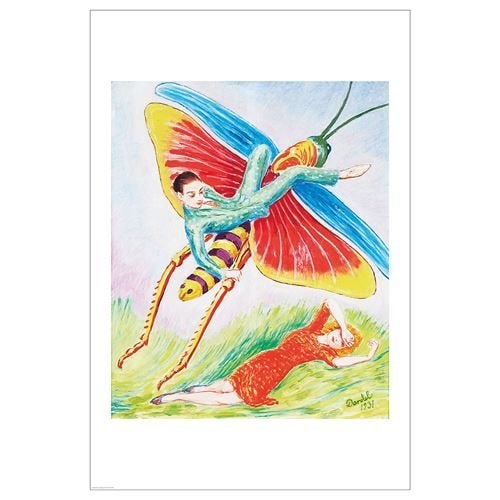 Ikea poster Svanesund.Nils von Dardel.Jongen met vlinder, Ophalen, 91 cm, Papier/karton, 61 cm