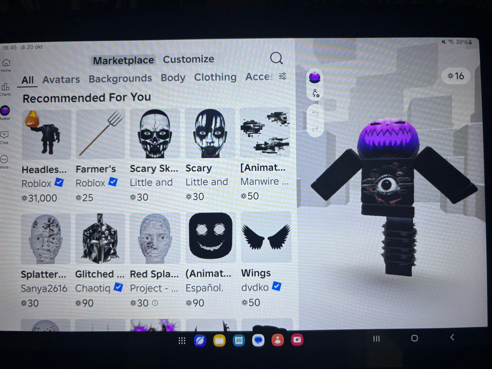 Roblox acc, Ophalen of Verzenden, Zo goed als nieuw, Met 1 controller, Switch Original