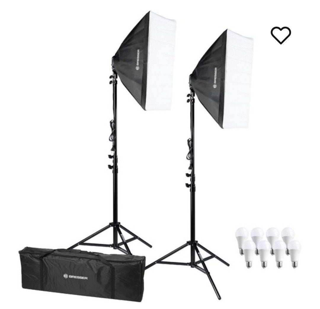 bresser fotostudio daglicht lampen set, Ophalen, Lamp of Flitsset, Inclusief draagtas, Bresser
