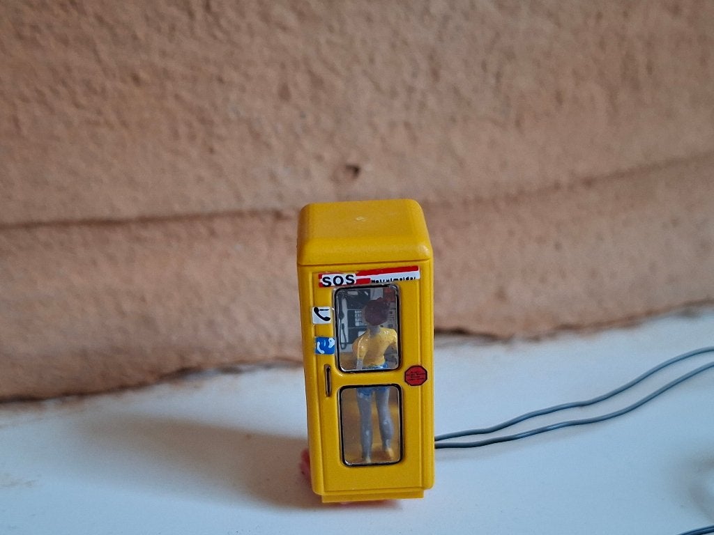 HO- modeltrein BRAWA Telefooncel, Overige merken, Gebruikt, Gelijkstroom of Wisselstroom, Overige typen