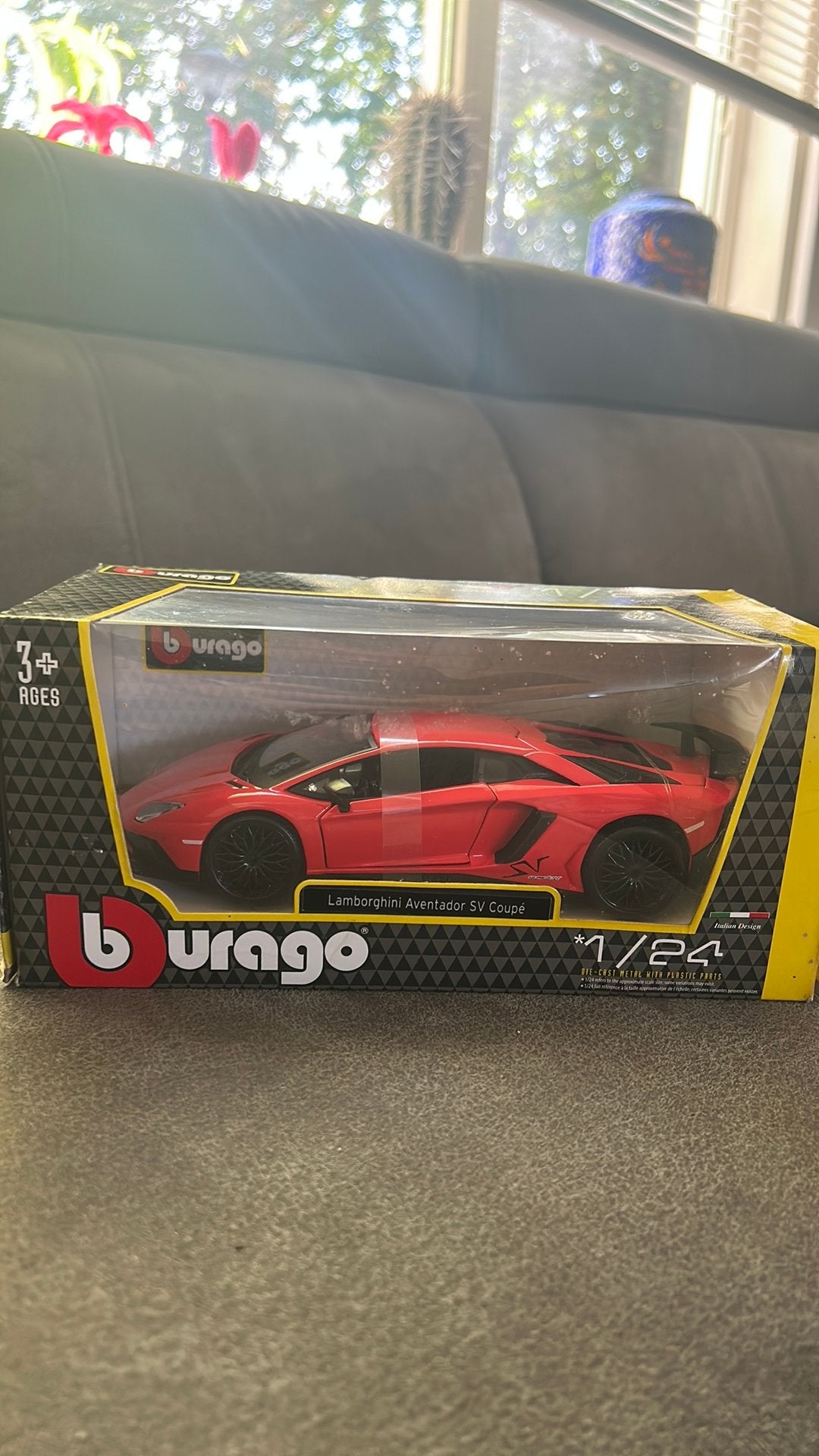 1:24 Lamborghini Aventador SV Coupé, model auto, Ophalen of Verzenden, Zo goed als nieuw, Auto, Bburago