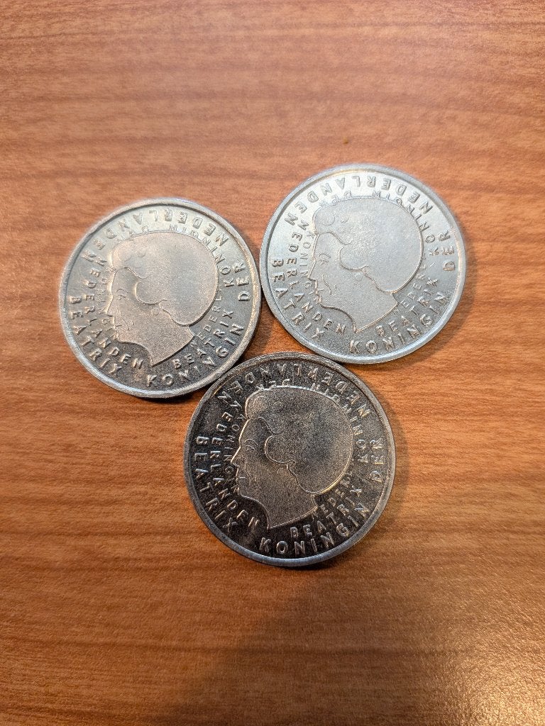 De Laatste Gulden 2001 (Loeki de Leeuw munt), Ophalen, Koningin Beatrix, 1 gulden, Losse munt
