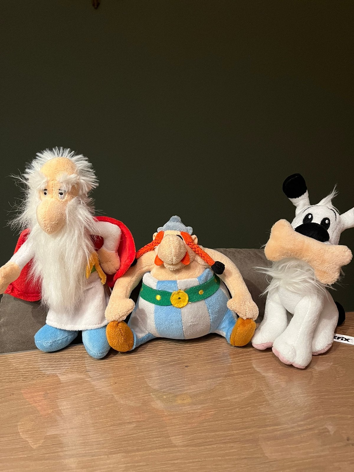 Leuke set Asterix en obelix knuffels, Ophalen of Verzenden, Asterix en Obelix, Zo goed als nieuw, Beeldje of Figuurtje