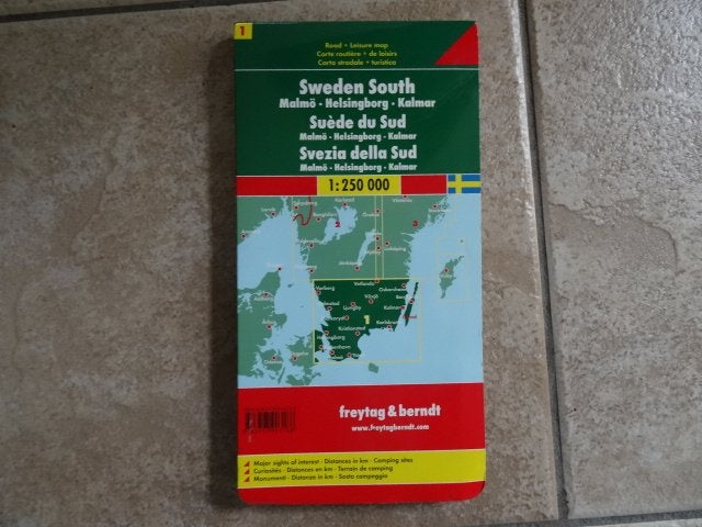 wegenkaart Zweden zuid, 2000 tot heden, Europa Overig, Ophalen of Verzenden, Landkaart