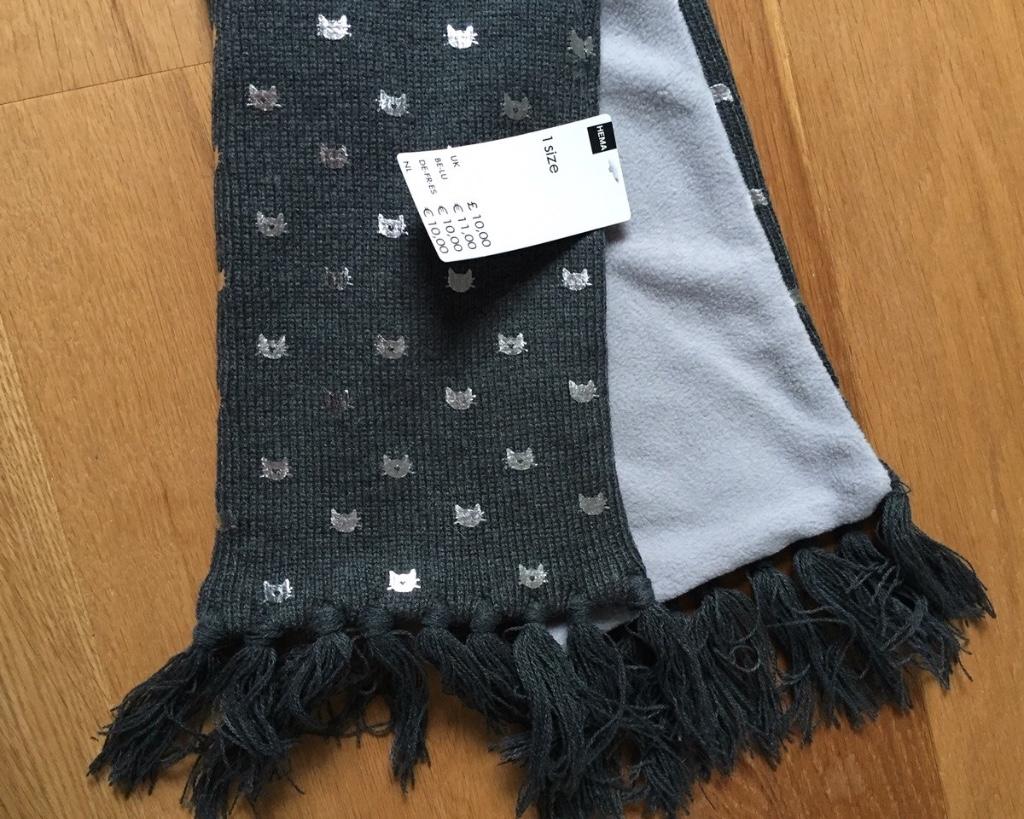 Nieuwe Hema kinder sjaal met katten ‍, Meisje, Nieuw, Ophalen of Verzenden, Sjaal