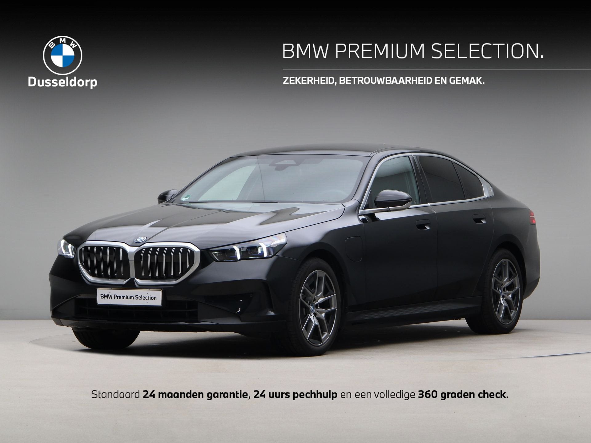 BMW 5 Serie 530e SoH 97% (bj 2025, automaat), Auto's, Automaat, 1998 cc, Achterwielaandrijving, Met garantie (alle)