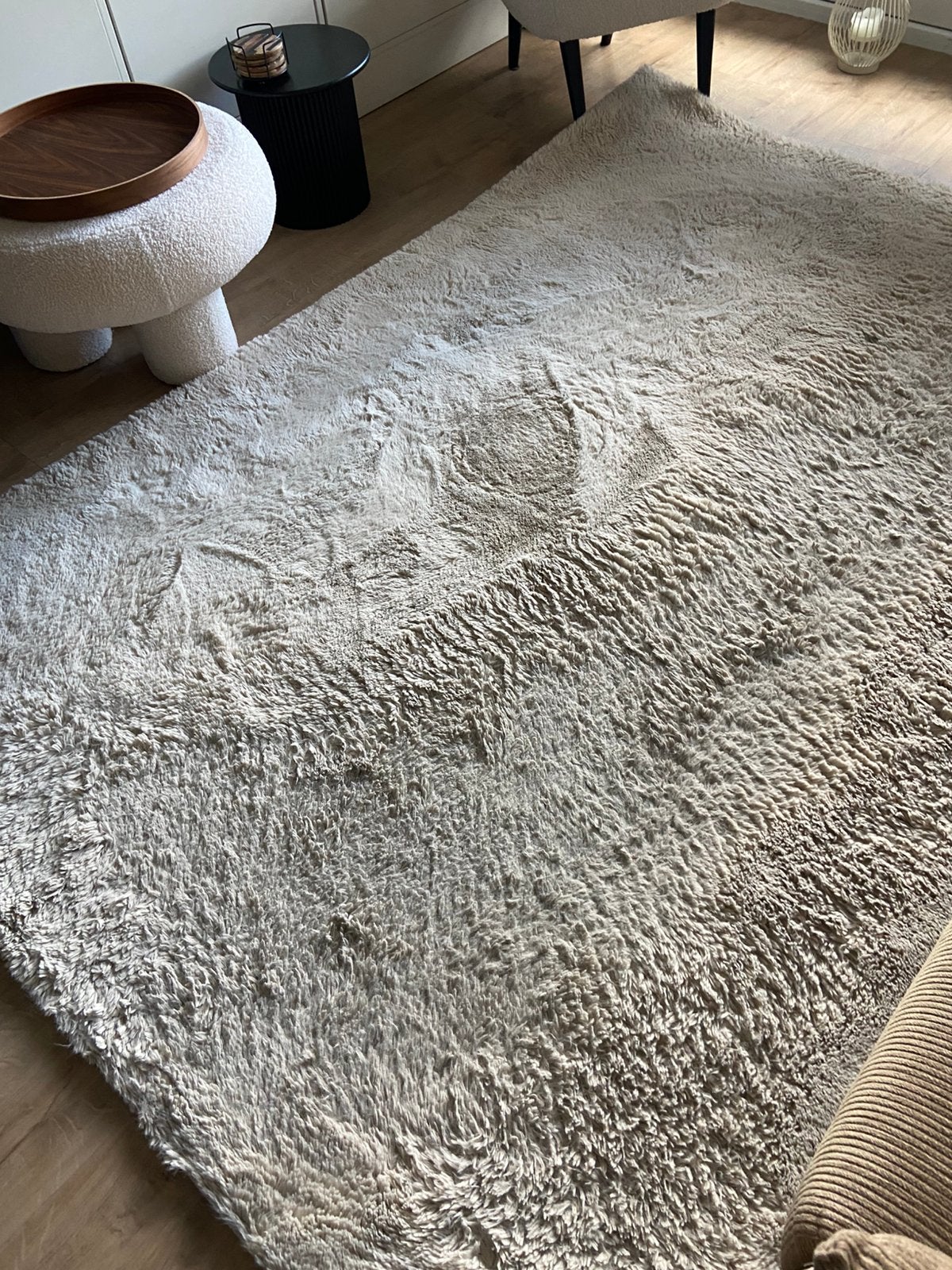 Vloerkleed gratis af te halen, Ophalen, Gebruikt, Beige, 150 tot 200 cm