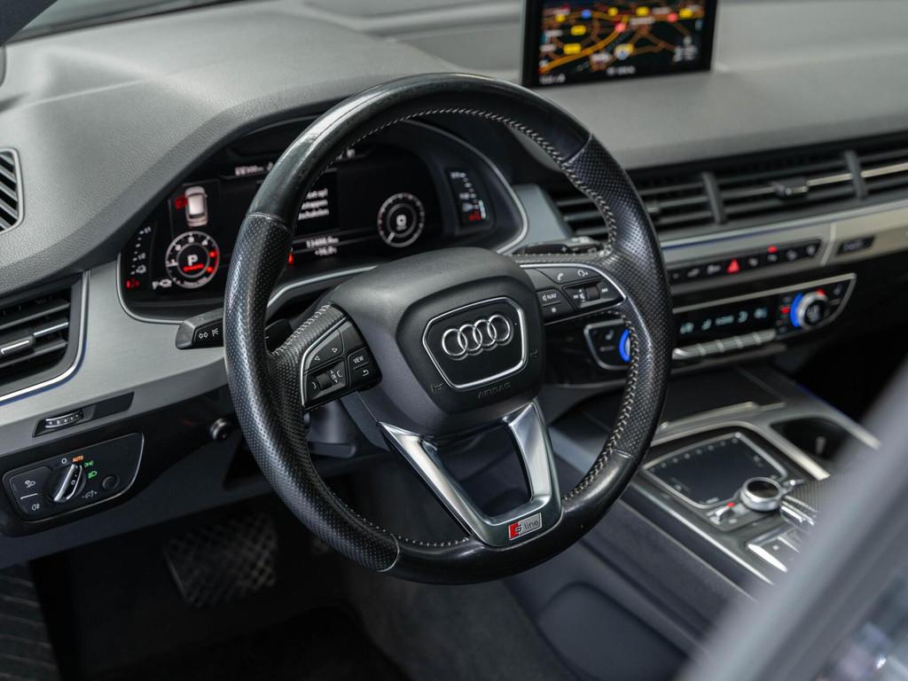 Audi Q7 3.0 TDI e-tron quattro Sport S-line Pano 21", Automaat, Gebruikt, Blauw, 2420 kg