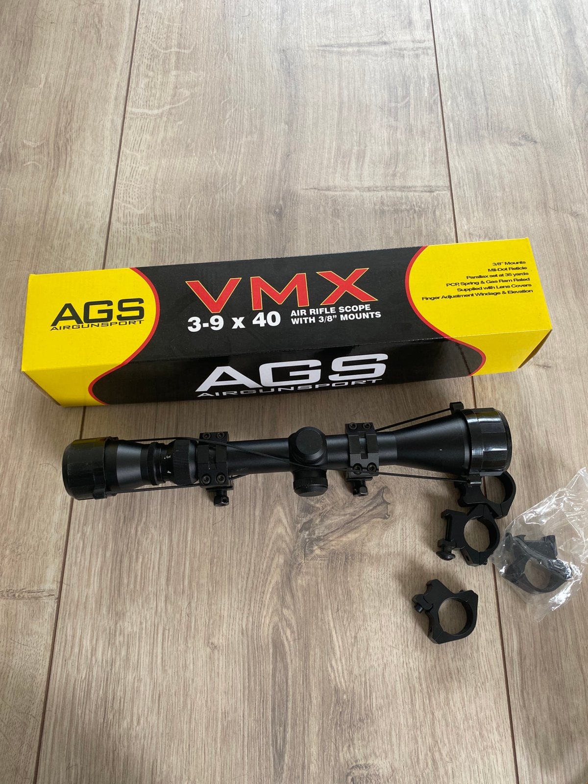 AGS vmx 3-9x40 scope, Ophalen of Verzenden, Zo goed als nieuw