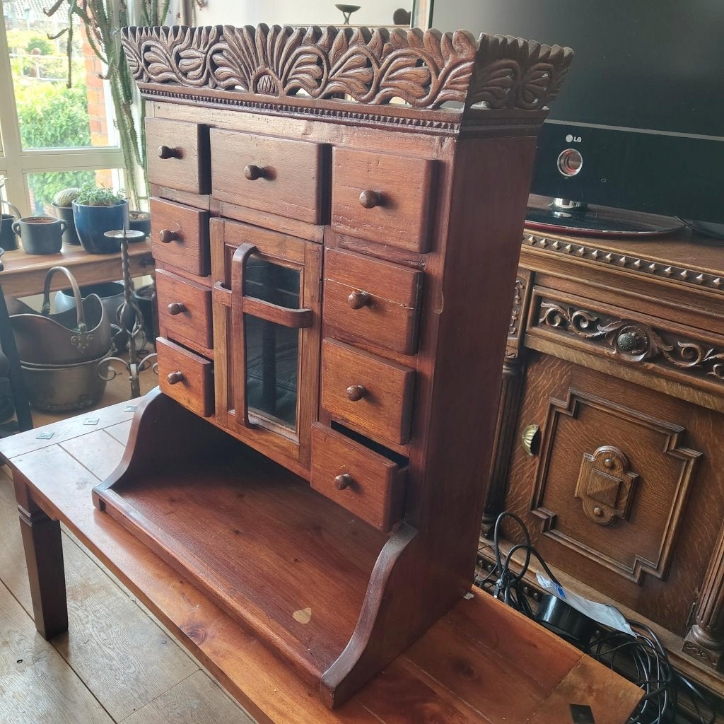 Apothekerskastje, zware kwaliteit, schattige lades, atelier, Ophalen, Klassiek, koloniaal, Gebruikt, 5 laden of meer