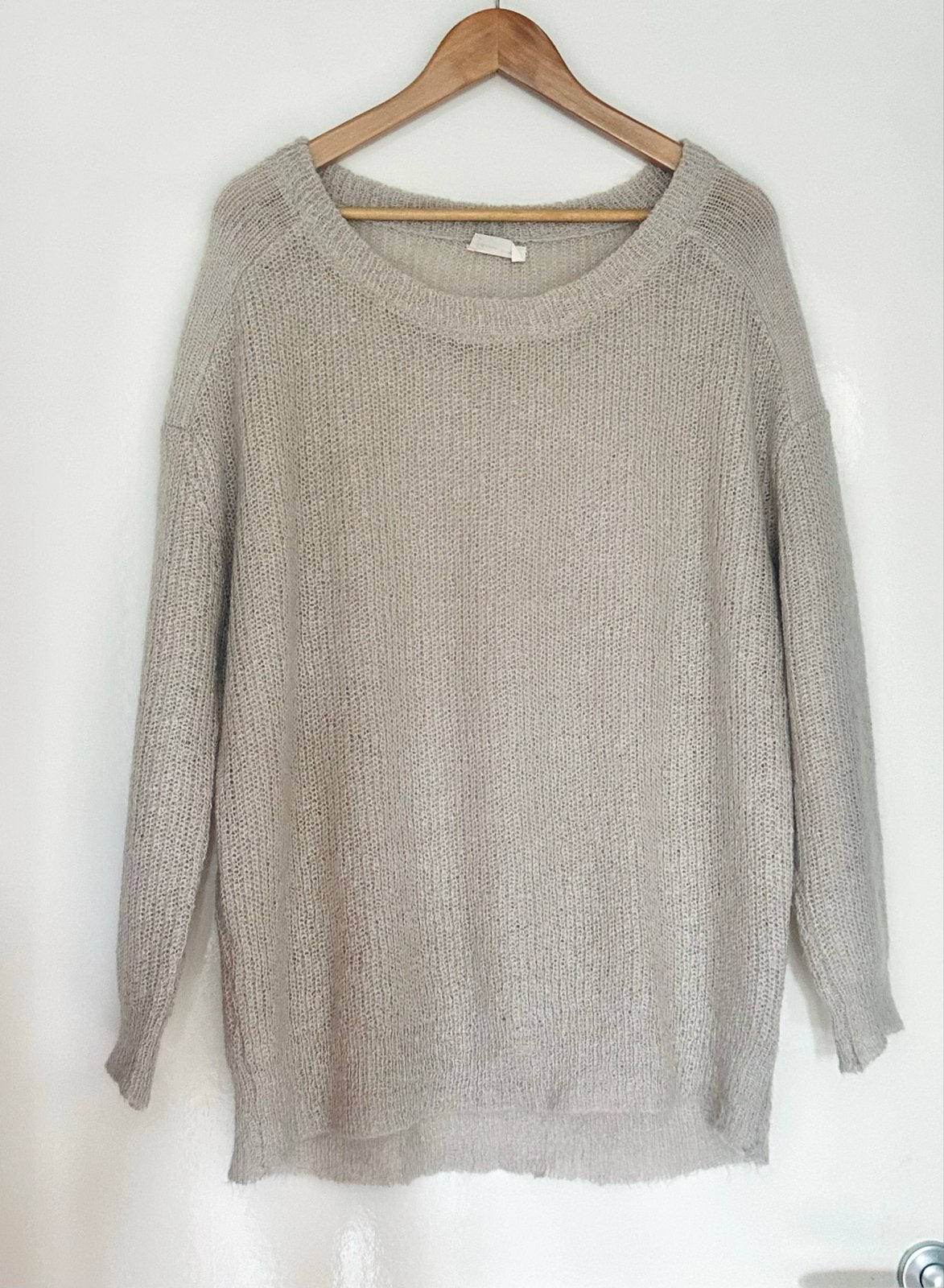 American Vintage Trui Maat M - Mohair Blend, Verzenden, Gedragen, Maat 38/40 (M), Beige