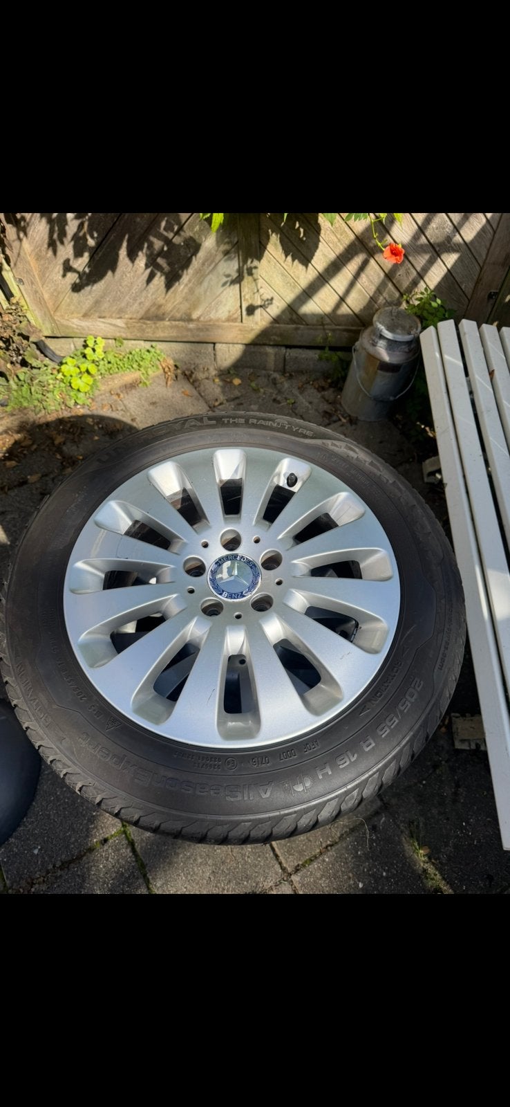 Mercedes Velgen set met All-Season banden 205/55 R16 H, Ophalen, Gebruikt
