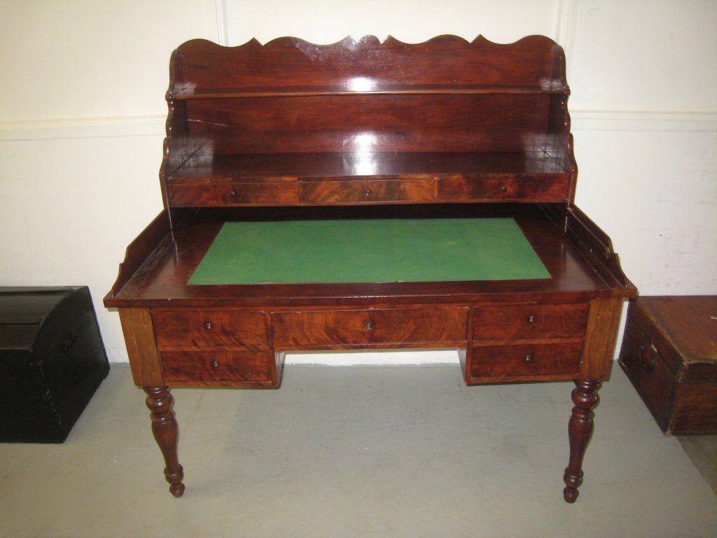 Antieke mahonie secretaire