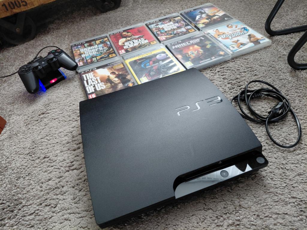 Playstation 3 met Controller en Spellen, Spelcomputers en Games, Met games, 320 GB, Ophalen of Verzenden, Zo goed als nieuw