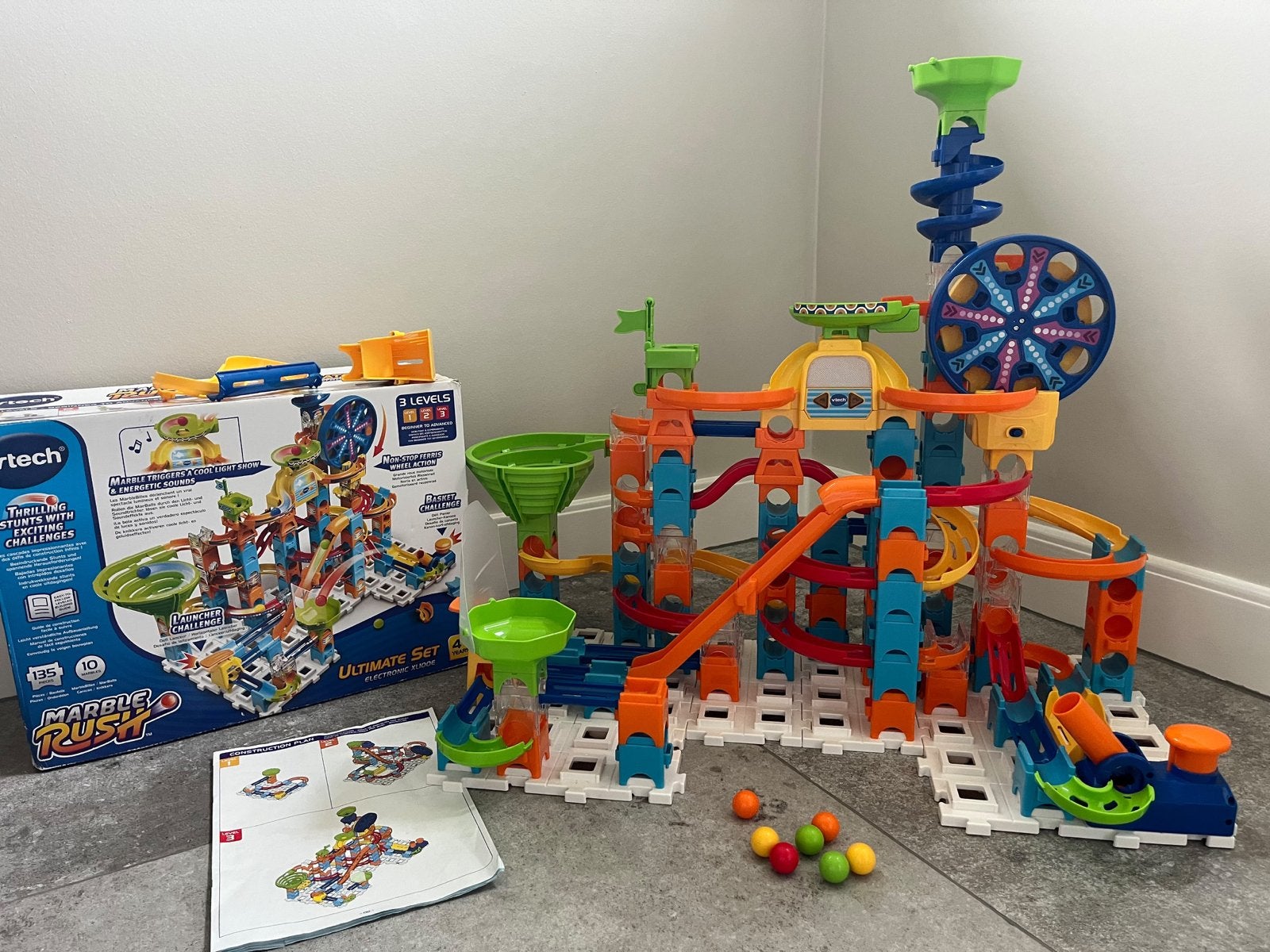 VTech Marble Rush Ultimate Set Knikkerbaan, Ophalen of Verzenden, Zo goed als nieuw, Jongen of Meisje