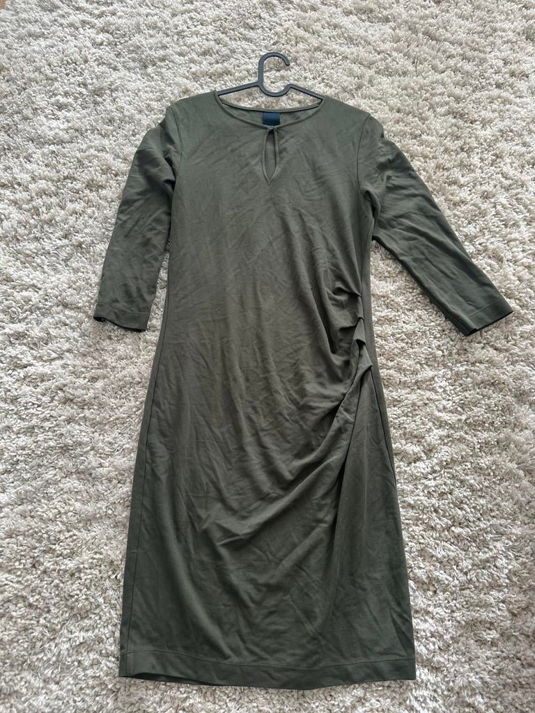 Luxzuz Groene Nauwsluitende Korte Jurk met Ribbel en Plooien, Kleding | Dames, Maat 38/40 (M), Ophalen of Verzenden, Gedragen