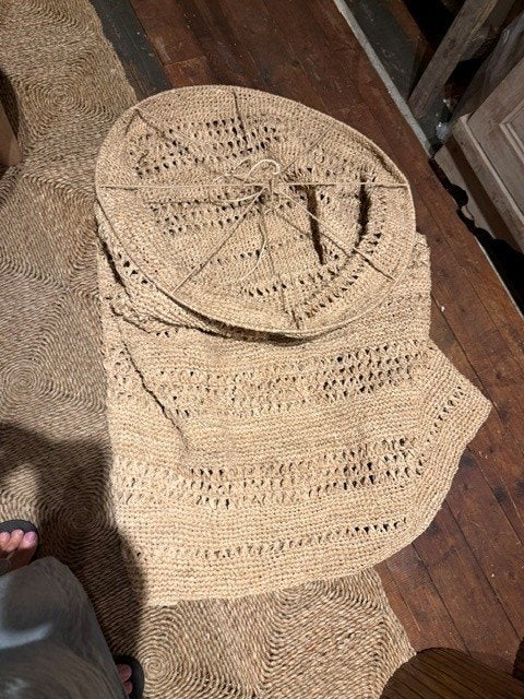 hanglamp raffia XXL supergroot, Ophalen of Verzenden, Nieuw, Natuurlijk materiaal, Ibiza boho stijl