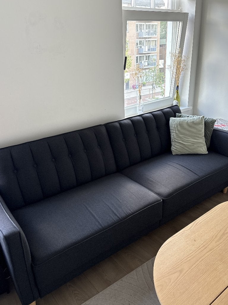 Slaapbank (sofa bed), Ophalen, Minder dan 75 cm, Tweepersoons, Zo goed als nieuw